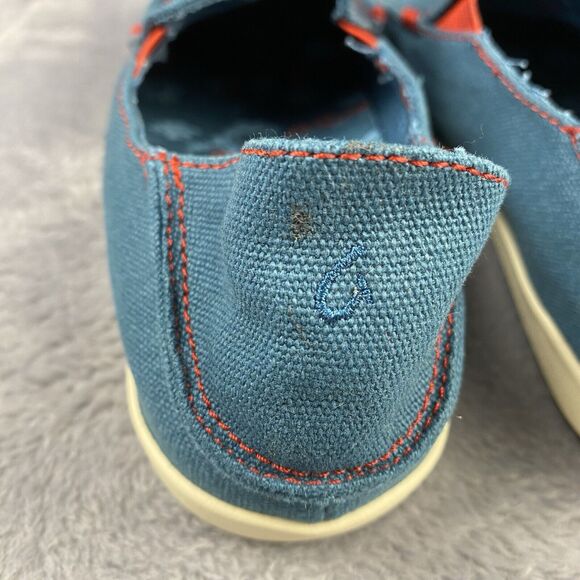 Olukai Nohea Canvas Teal Convertible Boat Shoes‎ Sneakers Slip Ons Women’s 6 - Picture 6 of 8